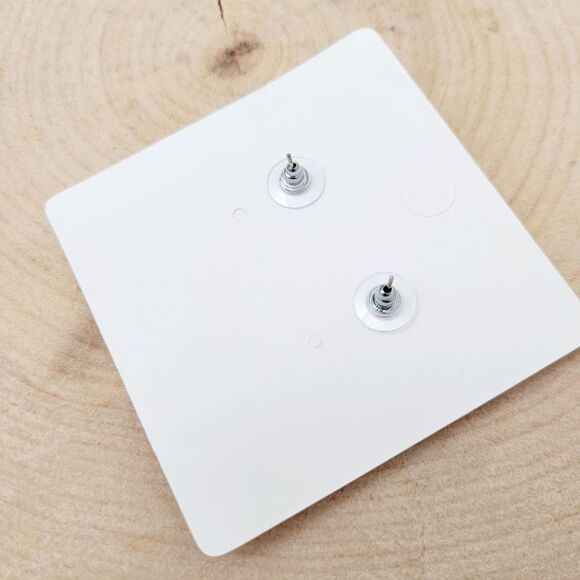 Brand New Gold Tone Silver Rhinestone Earrings - Picture 4 of 9